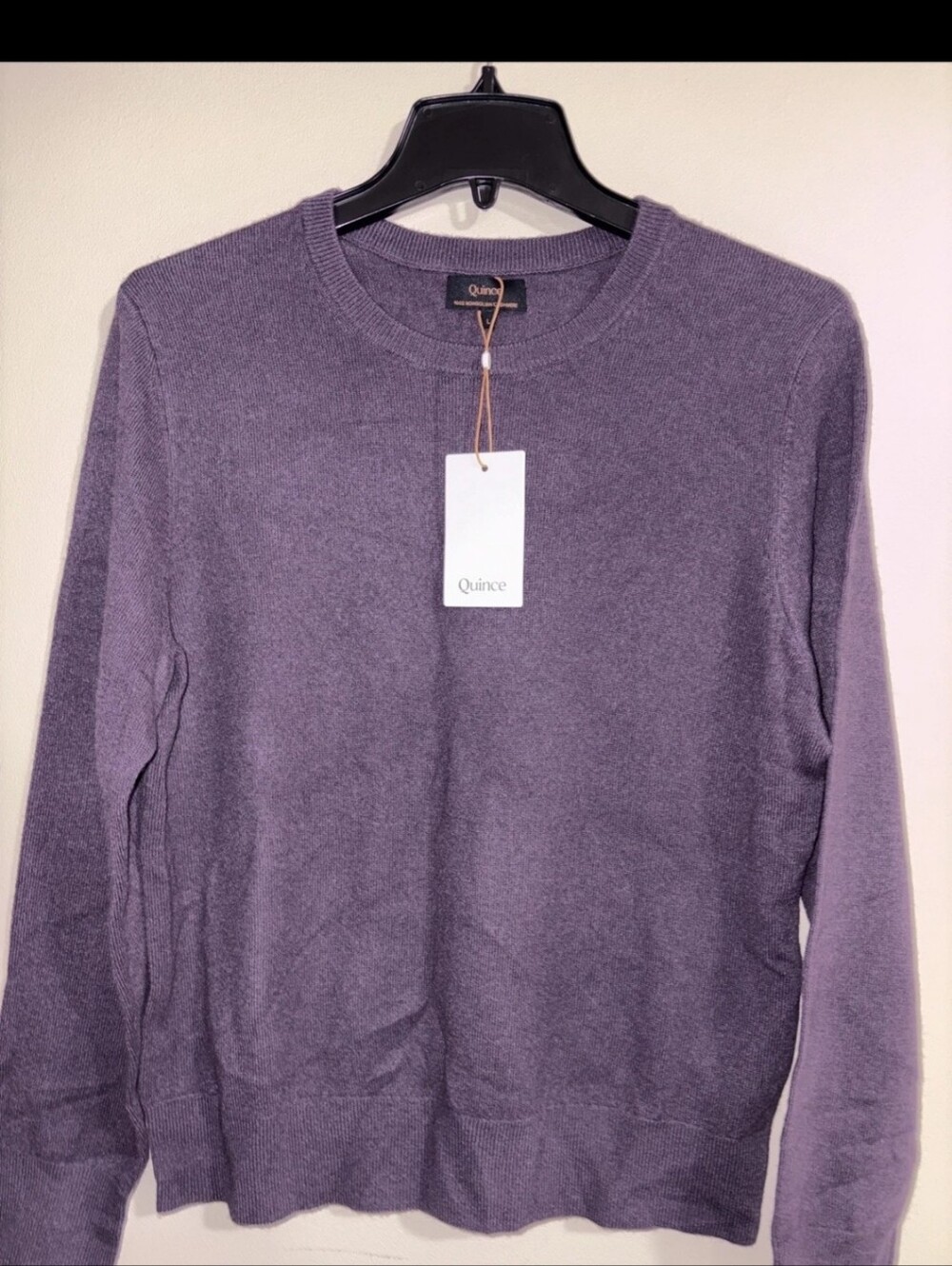 Quince Womes Crewneck Sweater in Lavender Purple